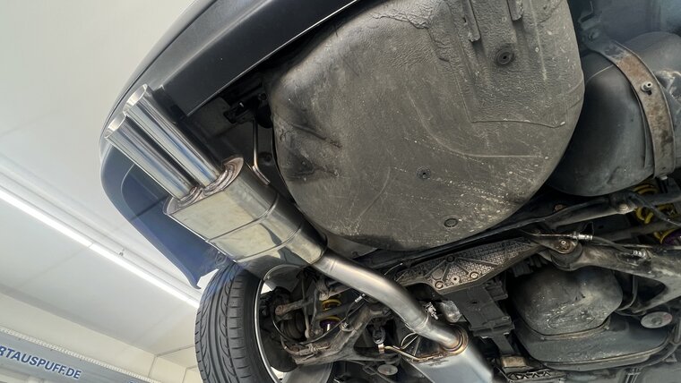 Fox Sportuitlaat Audi S2 B4 achterdemper 76 mm - 2x80 type 25