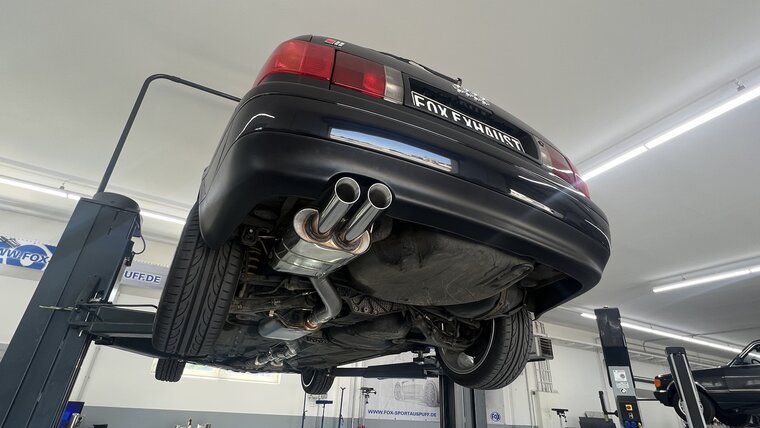 Fox Sportuitlaat Audi S2 B4 achterdemper 76 mm - 2x80 type 25