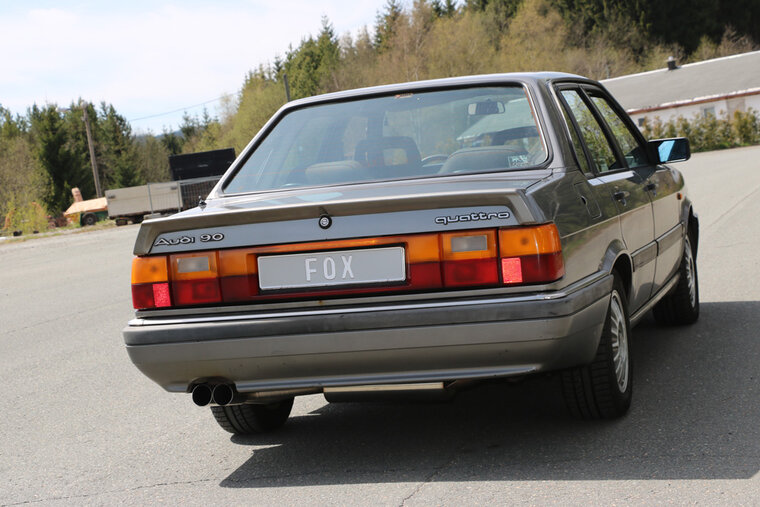 Fox Sportuitlaat Audi 80/90 Type 85 quattro Facelift Achterdemper - 2x76 Type 10