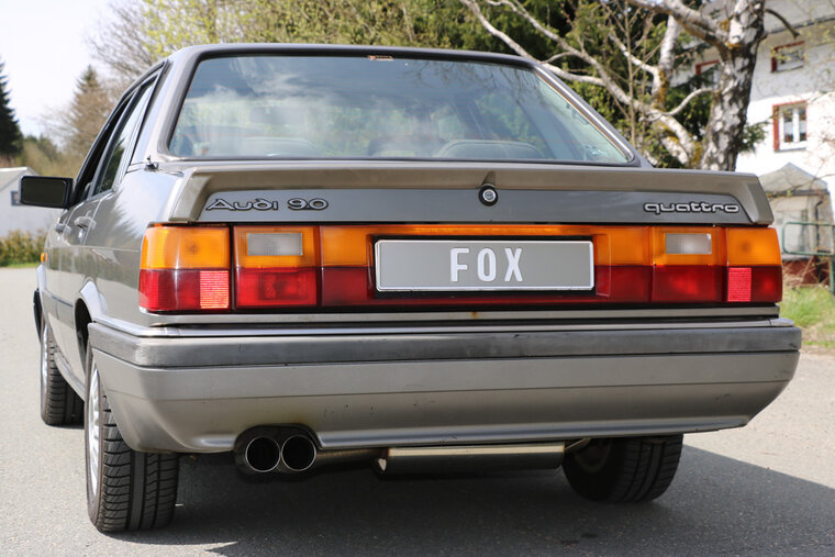 Fox Sportuitlaat Audi 80/90 Type 85 quattro Facelift Achterdemper - 2x76 Type 10