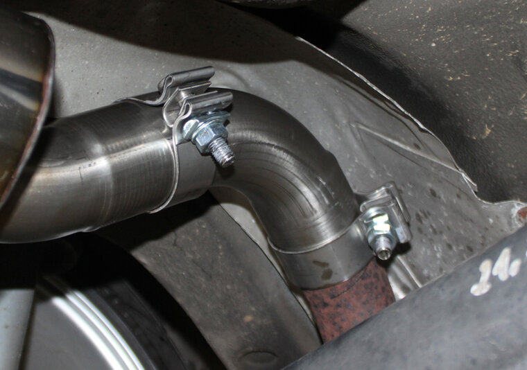 Fox Sportuitlaat Audi 80/90 - Type 89, B3, B4 - Sedan/Coup&eacute;/Cabriolet Adapter voor ESD AU011022-xxx/ AU011122-xxx met 50 mm binnenaansluiting