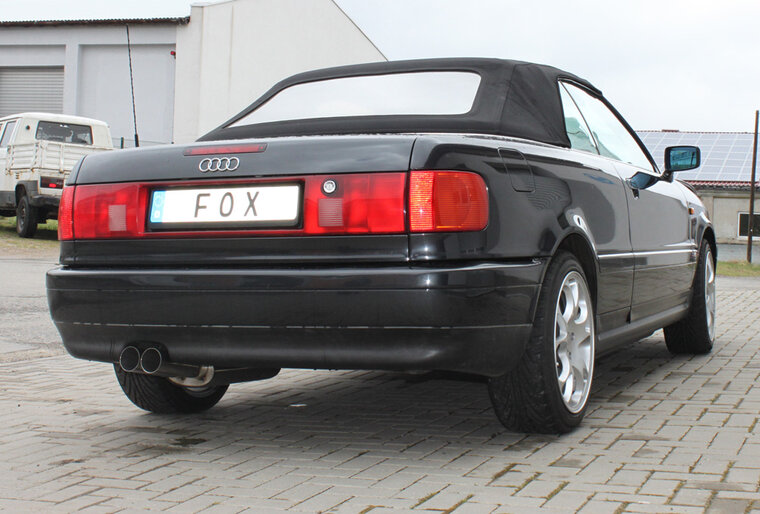Fox Sportuitlaat Audi 80/90 - Type 89, B3 Sedan/Coup&eacute;/ 80 B4 - Cabriolet Achterdemper - 2x76 Type 10