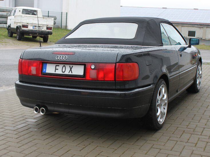 Fox Sportuitlaat Audi 80/90 - Type 89, B3 Sedan/Coup&eacute;/ 80 B4 - Cabriolet Achterdemper - 2x76 Type 13