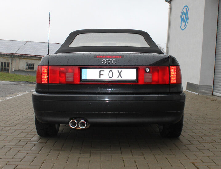 Fox Sportuitlaat Audi 80/90 - Type 89, B3 Sedan/Coup&eacute;/ 80 B4 - Cabriolet Achterdemper - 2x76 Type 13