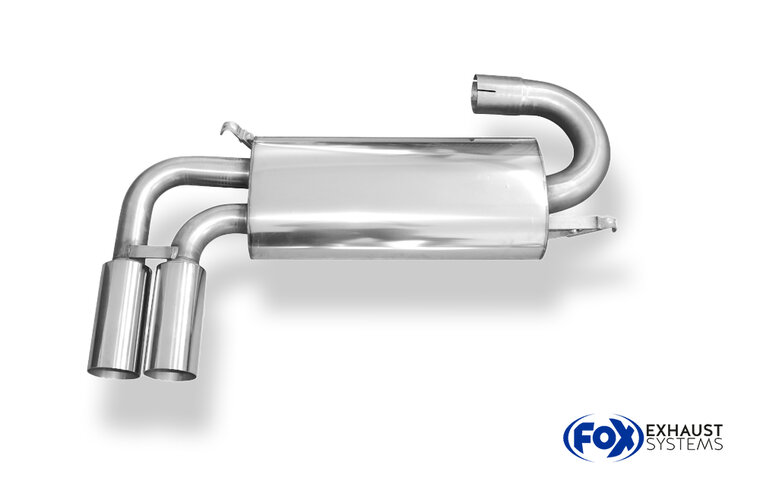 Fox Sportuitlaat Audi 80/90 Type 89 quattro dwarsgeplaatste achterdemper - 2x76 Type 10