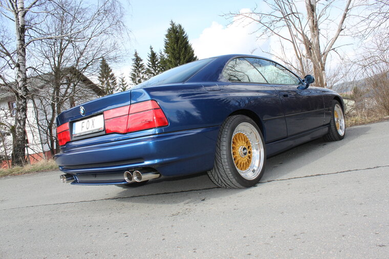 Fox Sportuitlaat BMW E31 850i achterdemper rechts/links - 2x90 type 25 rechts/links
