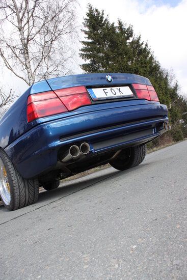 Fox Sportuitlaat BMW E31 850i achterdemper rechts/links - 2x90 type 25 rechts/links