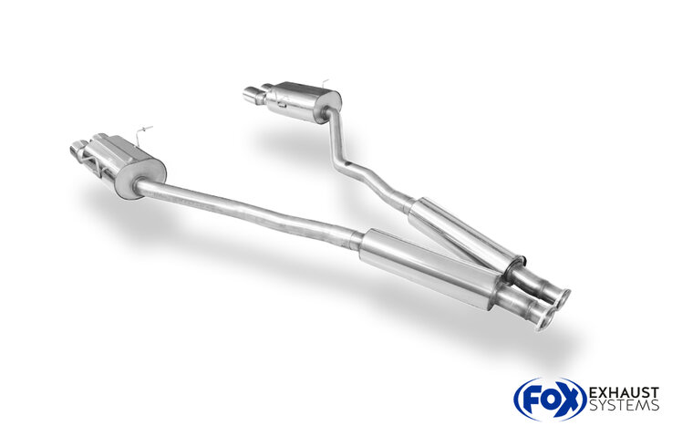 Fox Sportuitlaat BMW E31 850i achterdemper rechts/links en voordemper - 2x93x79 type 70 rechts/links
