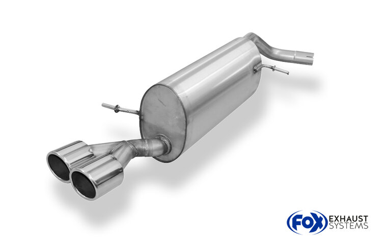 Fox Sportuitlaat Audi A1 8X achterdemper - 2x90 type 16