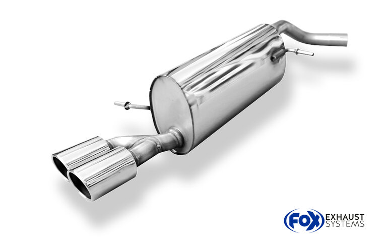 Fox Sportuitlaat Audi A1 8X achterdemper - 2x80 type 16