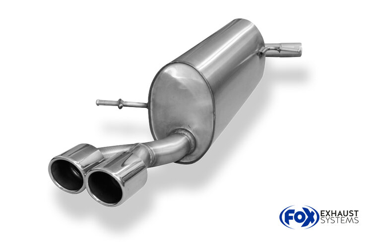 Fox Sportuitlaat Audi A1 8X achterdemper - 2x90 type 16