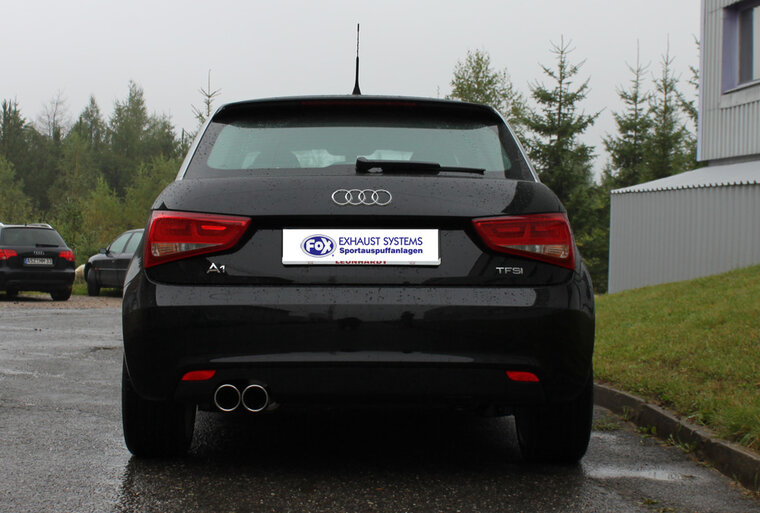 Fox Sportuitlaat Audi A1 8X achterdemper - 2x90 type 16