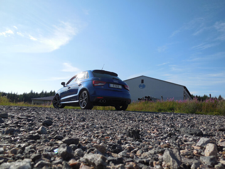 Fox Sportuitlaat Audi S1 ??quattro achterdemper, rechter/linker uitlaat - 2x90 Type 12 rechts/links