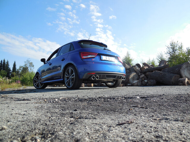 Fox Sportuitlaat Audi S1 ??quattro achterdemper, rechter/linker uitlaat - 2x90 Type 12 rechts/links