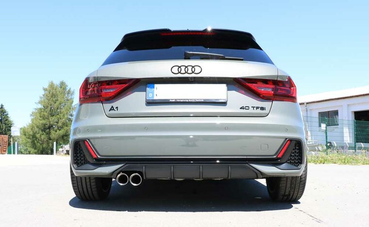 Fox Sportuitlaat Audi A1 GB 40TFSI achterdemper - 2x76 Type 25