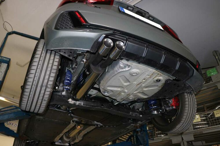 Fox Sportuitlaat Audi A1 GB 40TFSI achterdemper - 2x76 Type 25