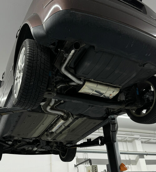 Fox Sportuitlaat Audi A2 - 1.4l - 34l tank half systeem vanaf katalysator - 1x63 type 26 (bestaande uit achter- en voordemper met uitlaatpijp)