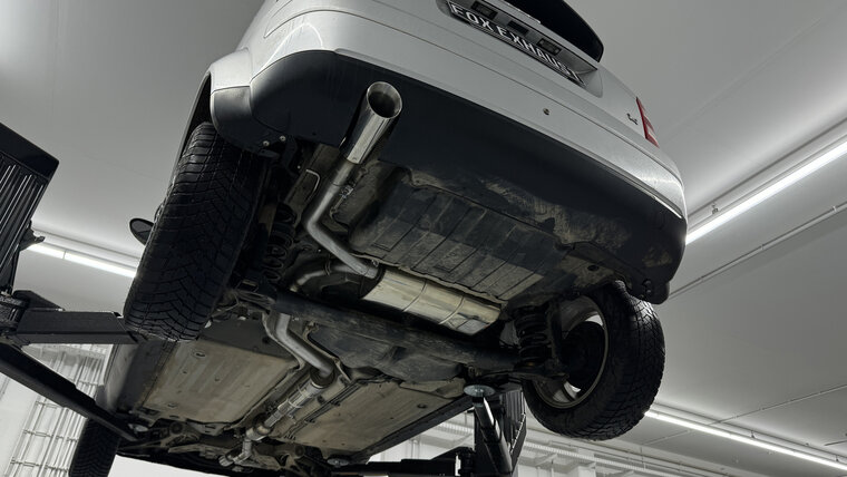Fox Sportuitlaat Audi A2 - 1.4l 42l tank half systeem vanaf katalysator - 1x90 type 25 (bestaande uit achter- en voordemper met uitlaatpijp)