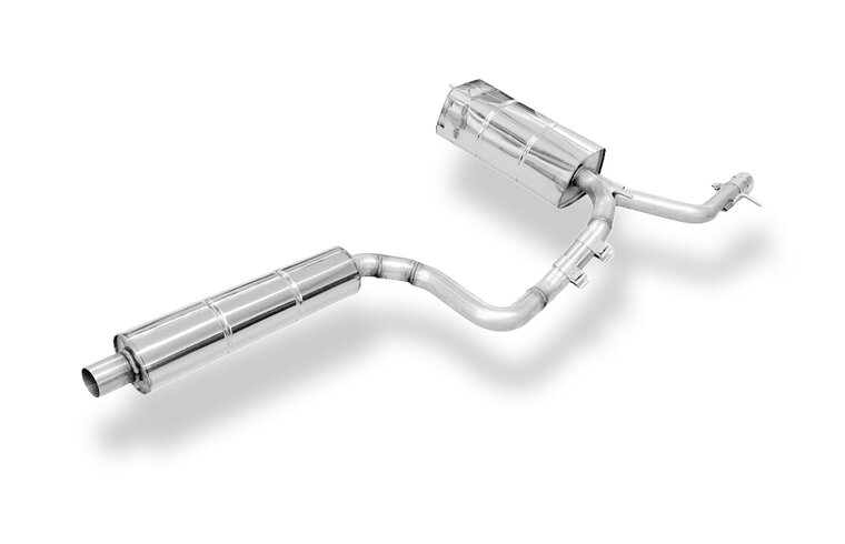 Fox Sportuitlaat Audi A2 - 1.4l 42l tank half systeem vanaf katalysator - 1x63 type 26 (bestaande uit achter- en voordemper met uitlaatpijp)