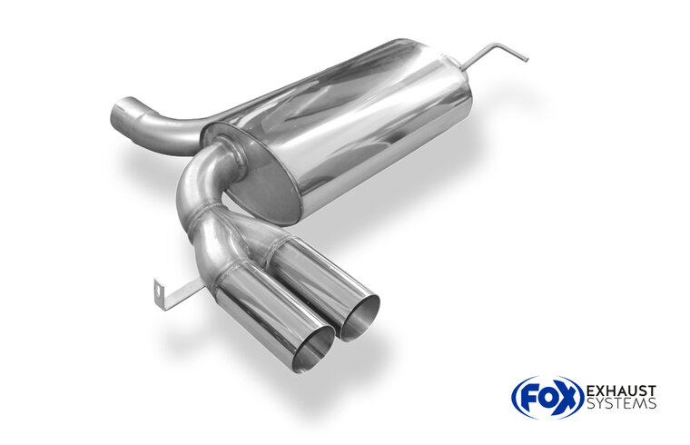 Fox Sportuitlaat Audi S3 Type 8L Achterdemper &Oslash;70mm - 2x76 Type 10