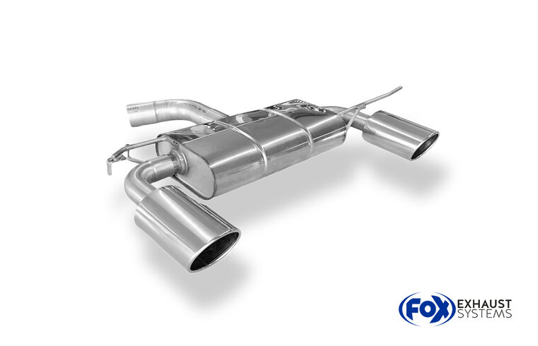 Fox Sportuitlaat Audi A3 - 8P Sportback Achterdemper &Oslash;70mm Uitlaat rechts/links - 129x106 Type 32 rechts/links