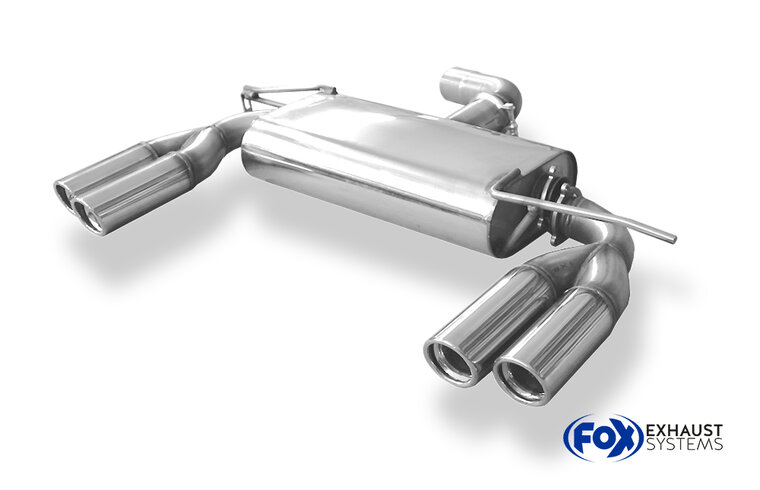 Fox Sportuitlaat Audi A3 - 8P (Cabriolet) Achterdemper &Oslash;70mm uitlaat rechts/links - 2x76 Type 17 rechts/links