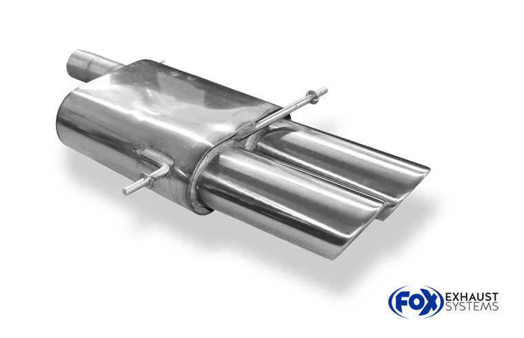Fox Sportuitlaat Audi RS4 B5 achterdemper - 2x115x85 Type 44