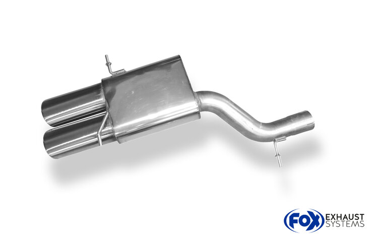 Fox Sportuitlaat Audi RS4 B5 achterdemper - 2x115x85 Type 44