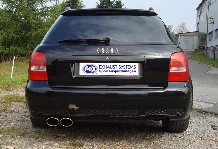 Fox Sportuitlaat Audi RS4 B5 achterdemper - 2x115x85 Type 44