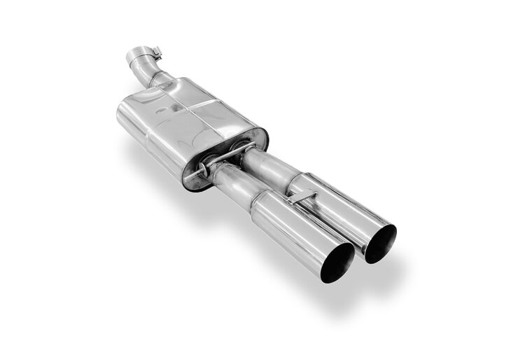 Fox Sportuitlaat Audi A4 B5 - Achterdemper voor voorwielaandrijving 76 mm - 2x80 Type 10