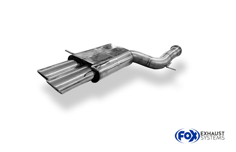 Fox Sportuitlaat Audi RS4 B5 achterdemper 90 mm - 2x106x71 Type 32