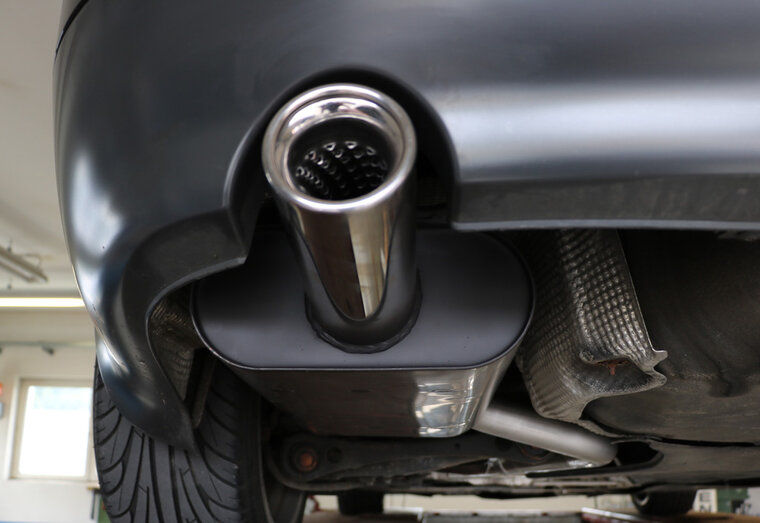 Fox Sportuitlaat Audi A4 Type B6 Achterdemper - 1x80 Type 13