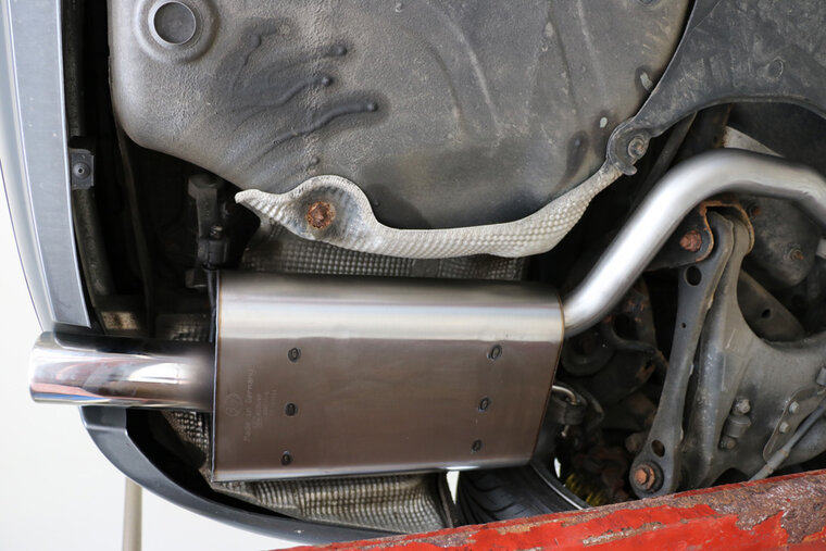 Fox Sportuitlaat Audi A4 Type B6 Achterdemper - 1x80 Type 13