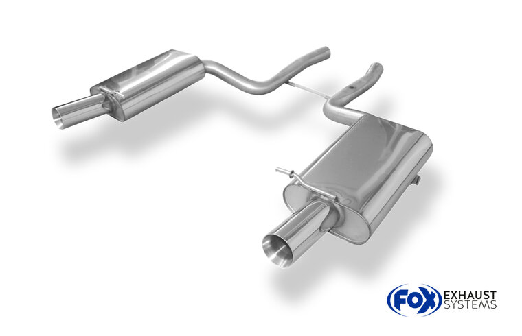 Fox Sportuitlaat Audi S4 B6 achterdemper rechts/links - 1x90 type 24 rechts/links
