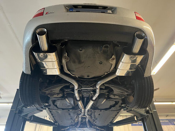 Fox Sportuitlaat Audi S4 B6 achterdemper rechts/links - 1x100 type 24 rechts/links