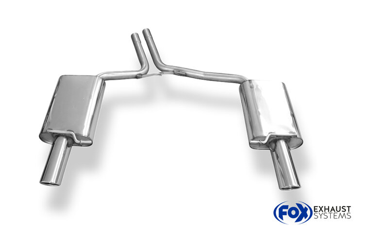 Fox Sportuitlaat Audi A4 Type B7 - Cabriolet/Sedan/Avant Achterdemper Rechts/Links - 1x90 Type 17 Rechts/Links