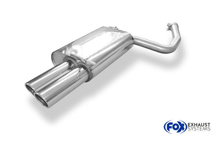 Fox Sportuitlaat Audi A4 Type B7 Achterdemper - 2x80 Type 16