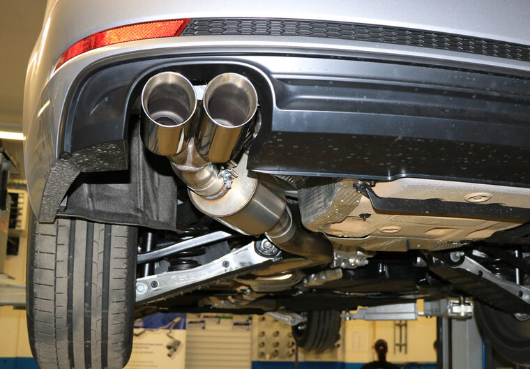 Fox Sportuitlaat Audi A4 B9 - 3.0l TDI - quattro achterdemper - 2x80 type 25