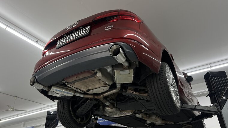 Fox Sportuitlaat Audi A4 B9 - 2WD Achterdemper rechts/links - 1x114 Type 25 rechts/links