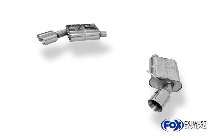 Fox Sportuitlaat Audi A4 B9 - 2WD Achterdemper rechts/links - 1x114 Type 25 rechts/links