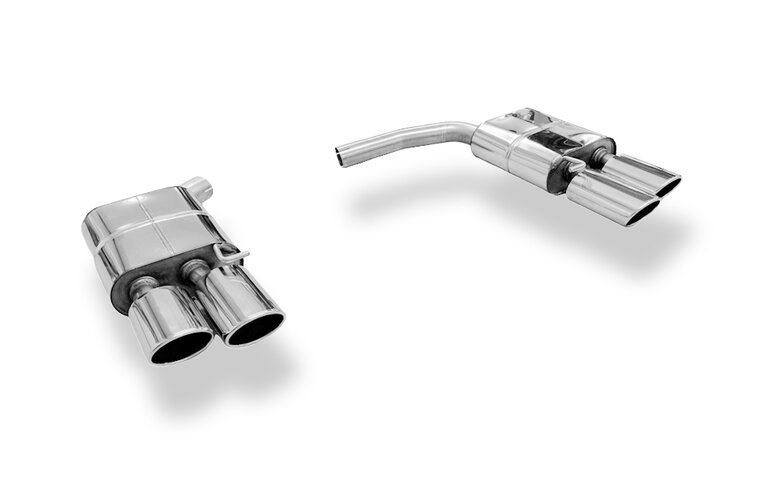 Fox Sportuitlaat Audi A5 quattro B8 - Rieger achterdemper rechts/links voor dubbele uitlaat - 2x115x85 type 32 rechts/links - past op grote achterdiffuser