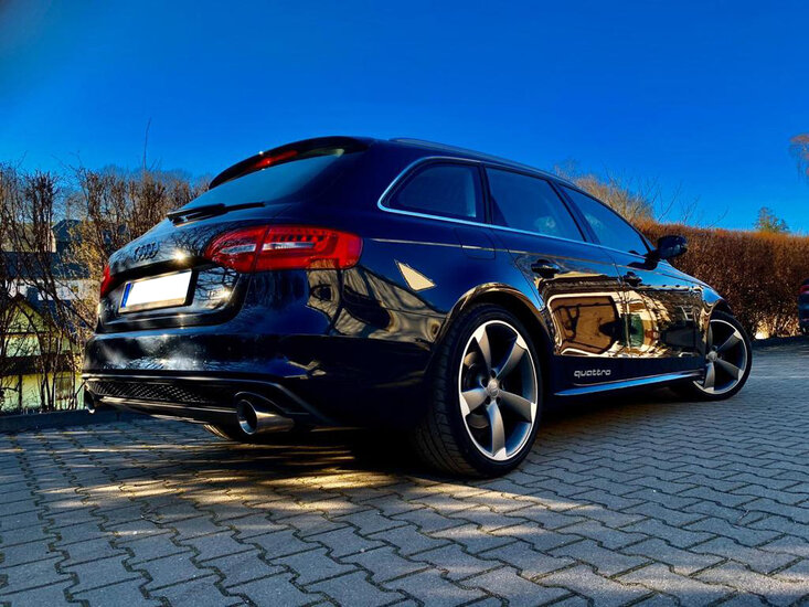 Fox Sportuitlaat Audi A4/A5/S5 quattro - 8T Coup&eacute;/Cabriolet Achterdemper rechts/links voor 1-pijps uitlaat - 1x100 Type 25 rechts/links