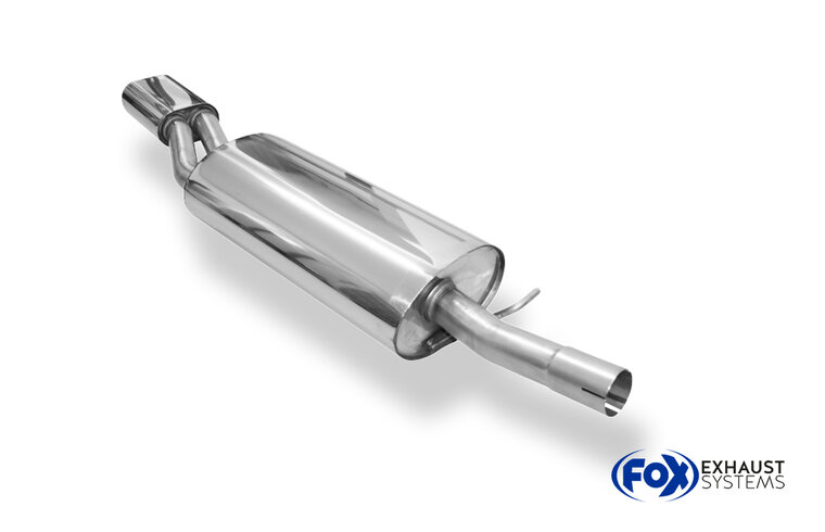 Fox Sportuitlaat Audi A6 Type 4B met uitsparing in de bumper en achterdemper - 135x80 Type 53