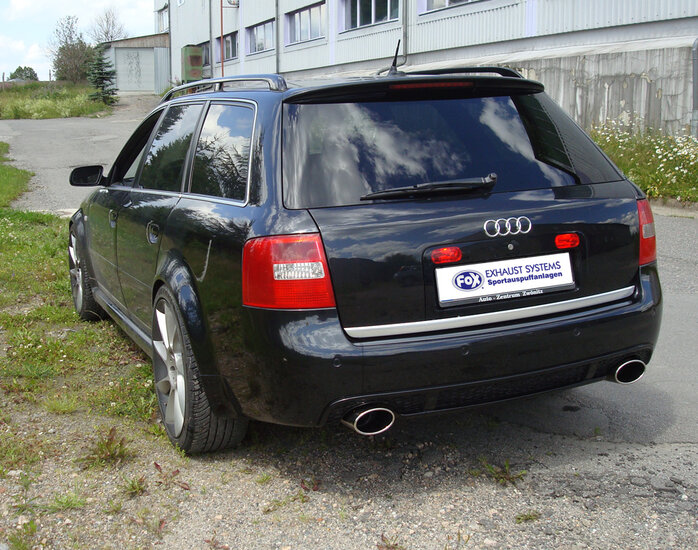 Fox Sportuitlaat Audi RS6 4B achterdemper 70 mm rechts/links - 140x90 type 32 rechts/links