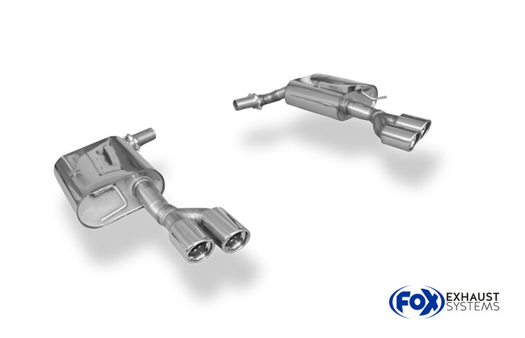 Fox Sportuitlaat Audi A6 Type 4F achterdemper rechts/links - 2x76 Type 17 rechts/links