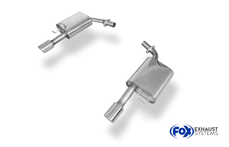 Fox Sportuitlaat Audi A6 Type 4F achterdemper rechts/links - 1x90 Type 17 rechts/links