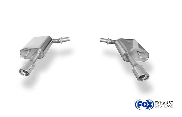Fox Sportuitlaat Audi A6 Type 4F achterdemper rechts/links - 1x90 Type 17 rechts/links