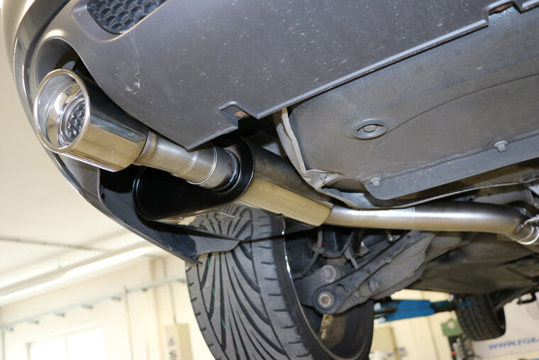Fox Sportuitlaat Audi A6 Type 4F quattro achterdemper rechts/links &Oslash;63,5 mm - 1x90 Type 17 rechts/links