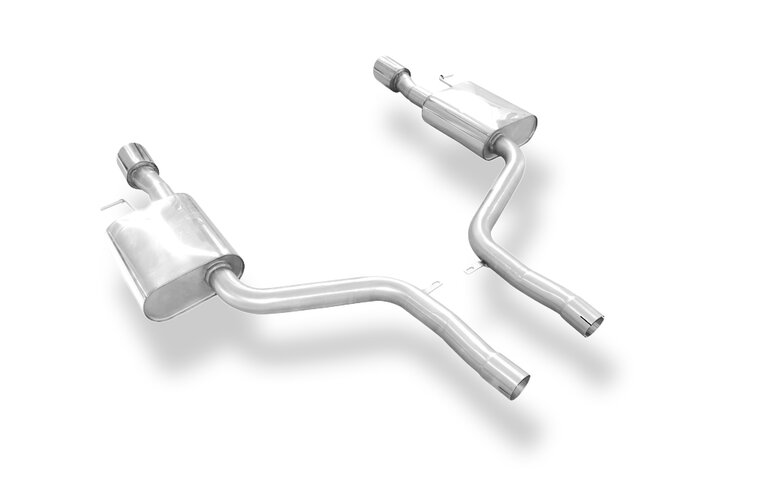 Fox Sportuitlaat Audi A6 Type 4F quattro 4.2l Achterdemper rechts/links &Oslash;63,5mm - 1x100 Type 17 rechts/links