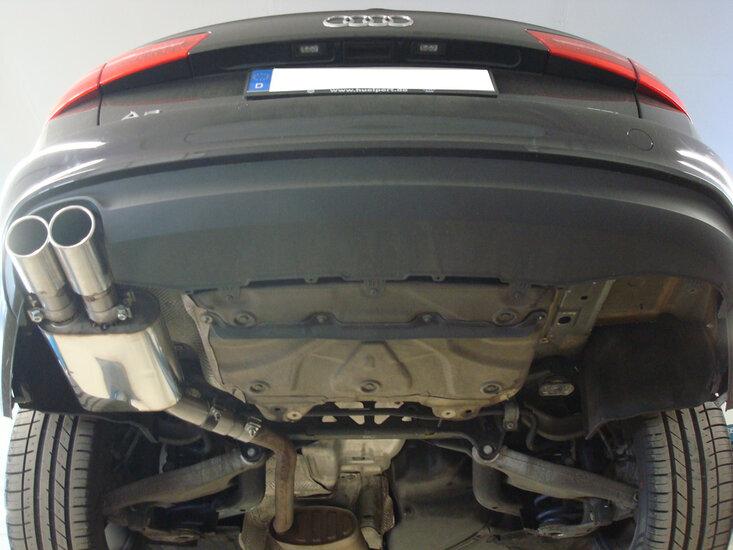 Fox Sportuitlaat Audi A6 4G - 2.0l TDI achterdemper, enkelzijdig - 2x90 Type 16